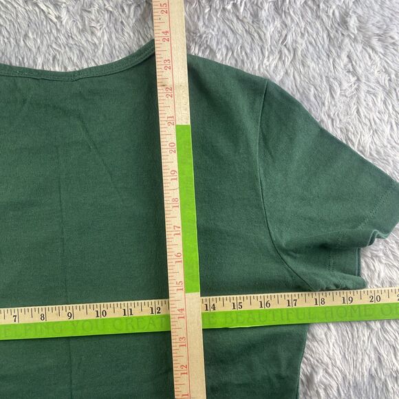 Green Bay Packers Shirt Womens Medium Green Yellow Spell Out NFL Football - Picture 7 of 7